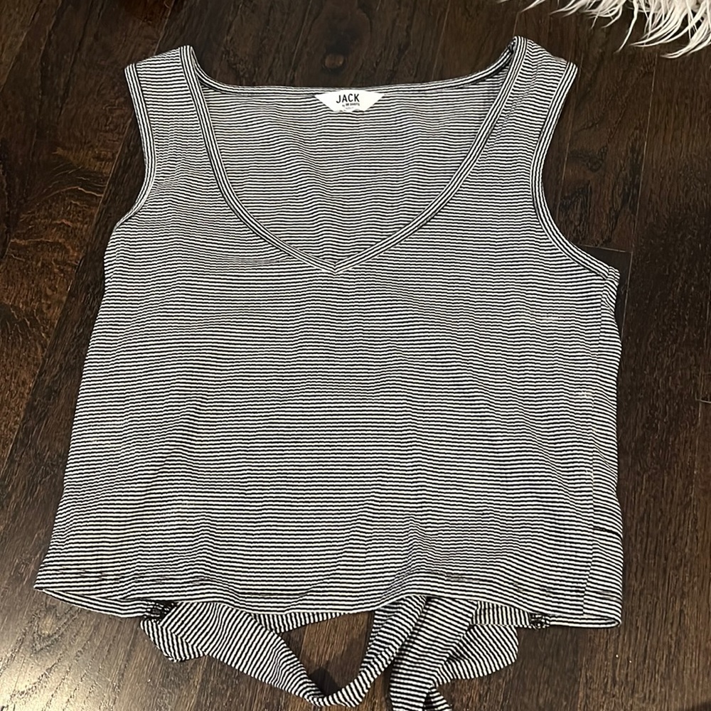 JACK by BB Dakota Tank Top with tie in back